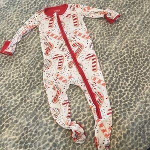 Clover Baby candy cane 12-18 month pajamas